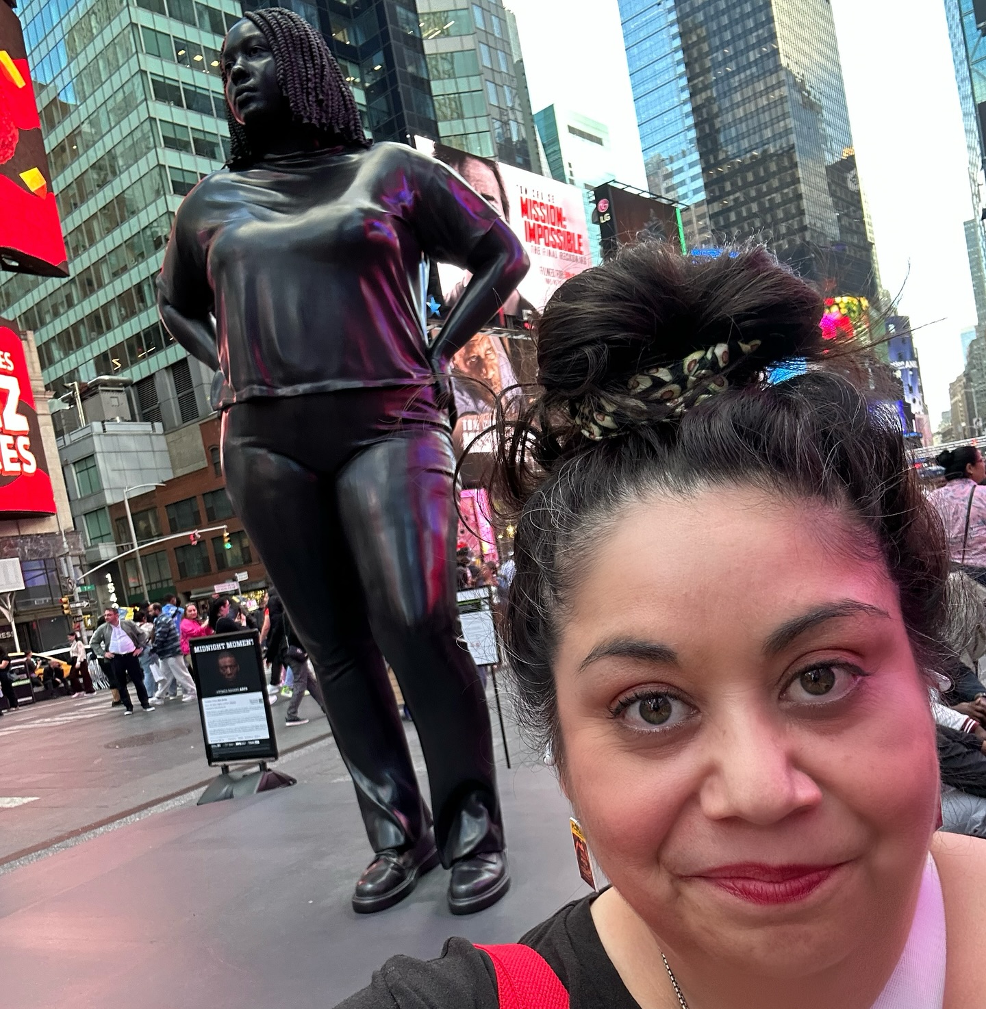 Grounded In The Stars Sculpture Unveiled Thomas J Price's 12-ft bronze sculpture stands tall in Times Square, a beacon of diversity