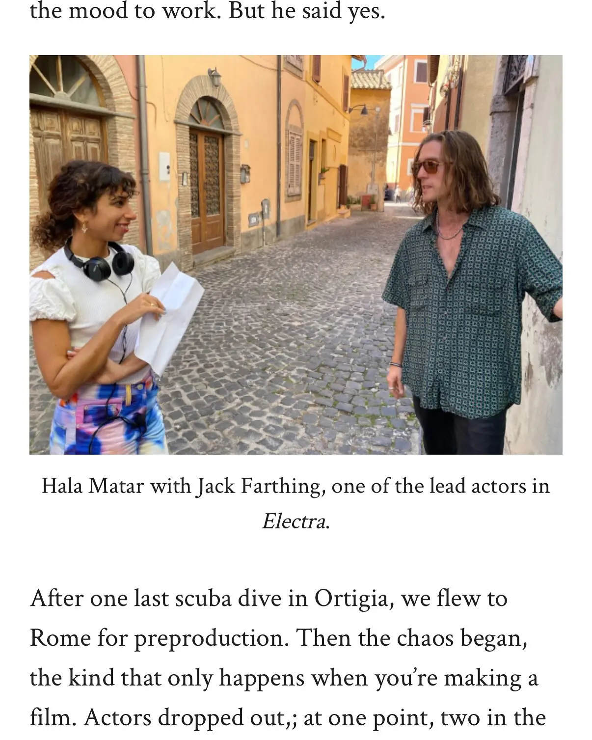 Hala Matar Revisits Electra Creation in Talkhouse Essay