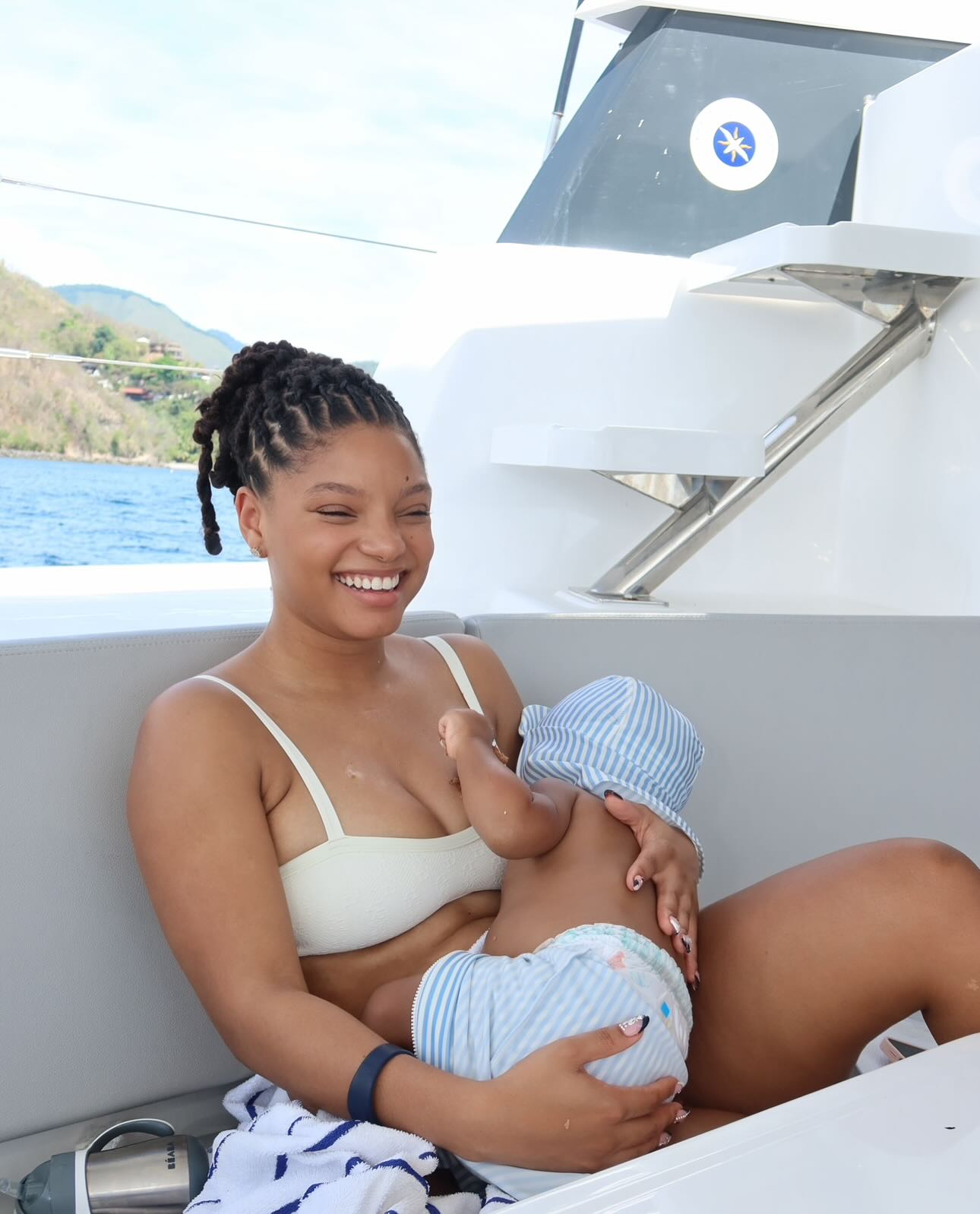 Halle Bailey Wraps Film With Sister On First Trip