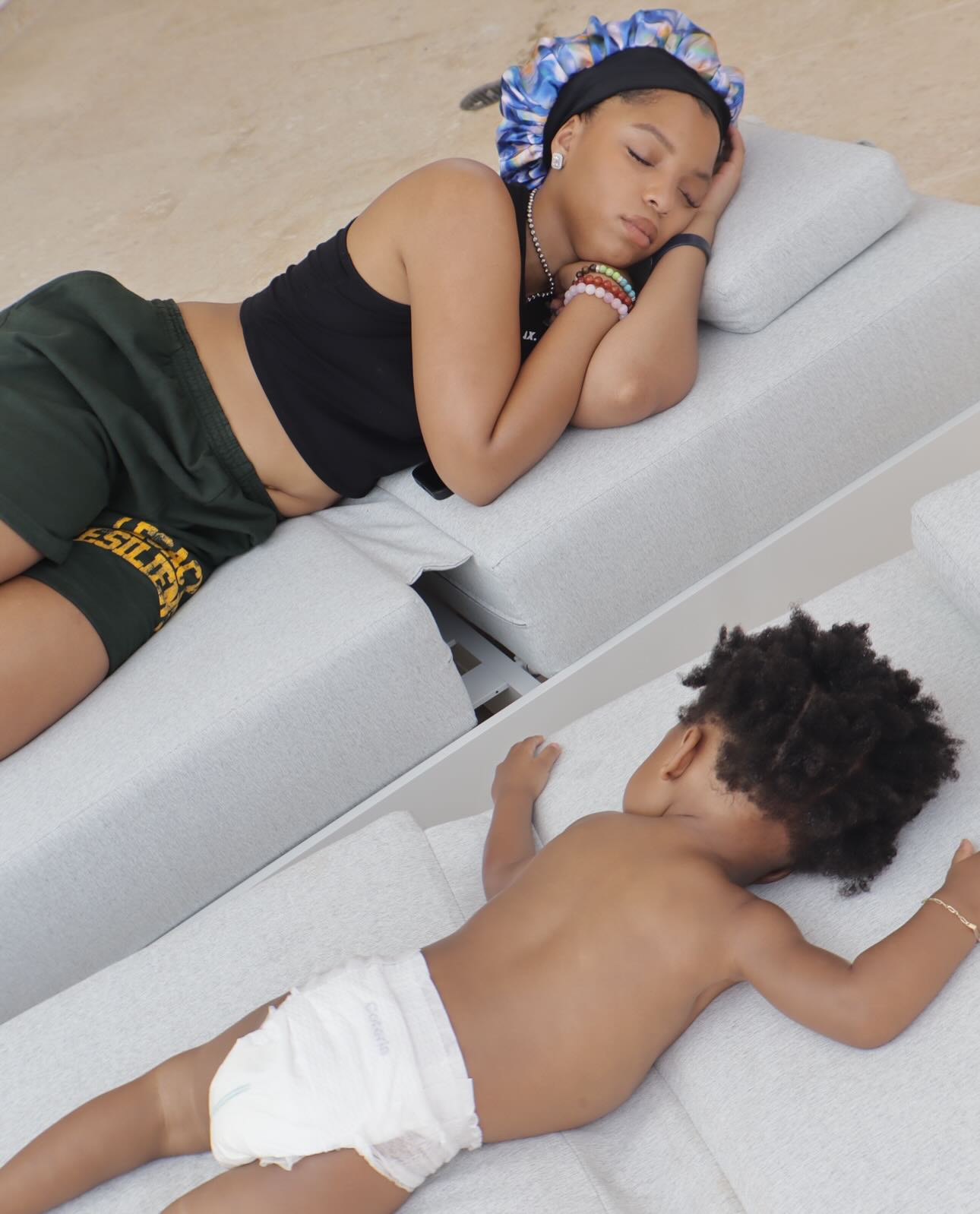 Halle Bailey Wraps Film With Sister On First Trip