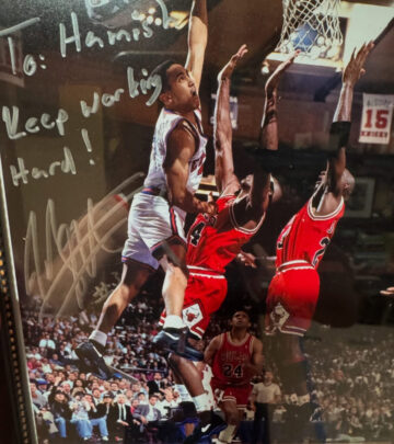 Hamish Linklater blends basketball motifs with charm as he tags NBA legends in vivid style.