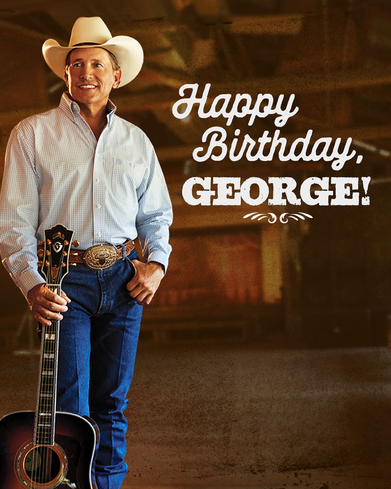 Happy Birthday, George Strait Legendary George Strait toasts his birthday with Codigo1530 in a heartfelt celebration!!!