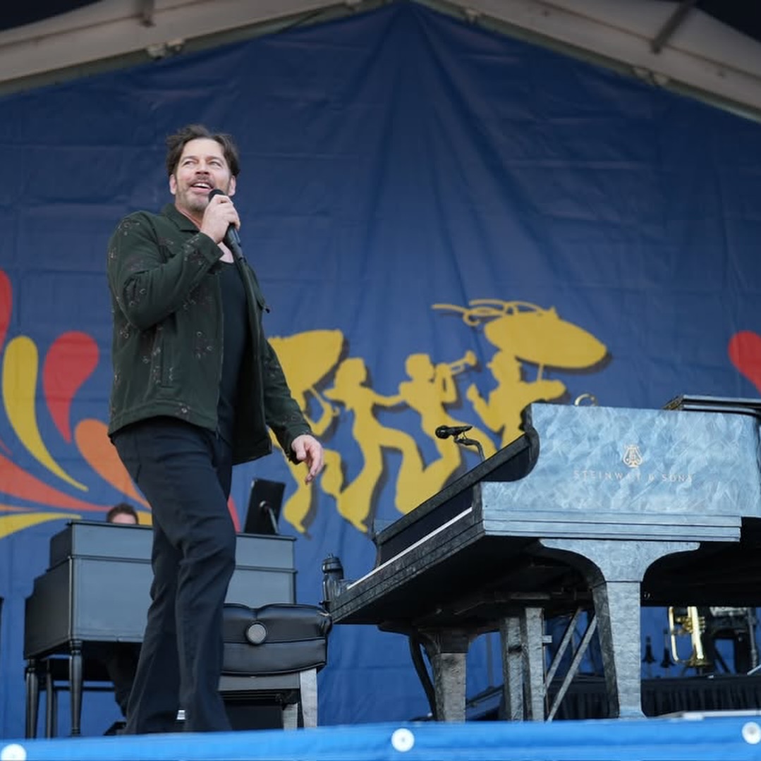 Harry Connick Jr. Enjoys Jazz Fest In NOLA