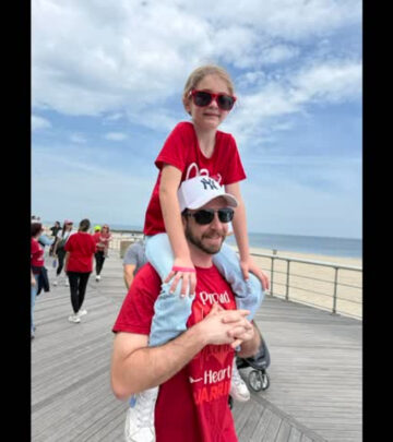 Melissa Joan Hart leads her family as they honor heart warriors at Long Island Heart Walk.