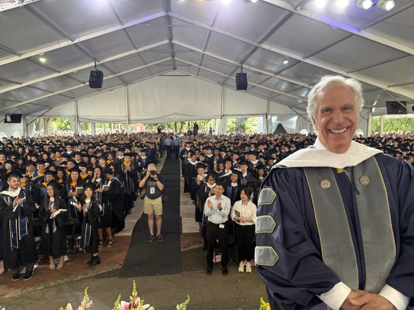 Henry Winkler Celebrates New Graduates Henry Winkler shares heartfelt graduation wishes on Instagram, inspiring future leaders!!