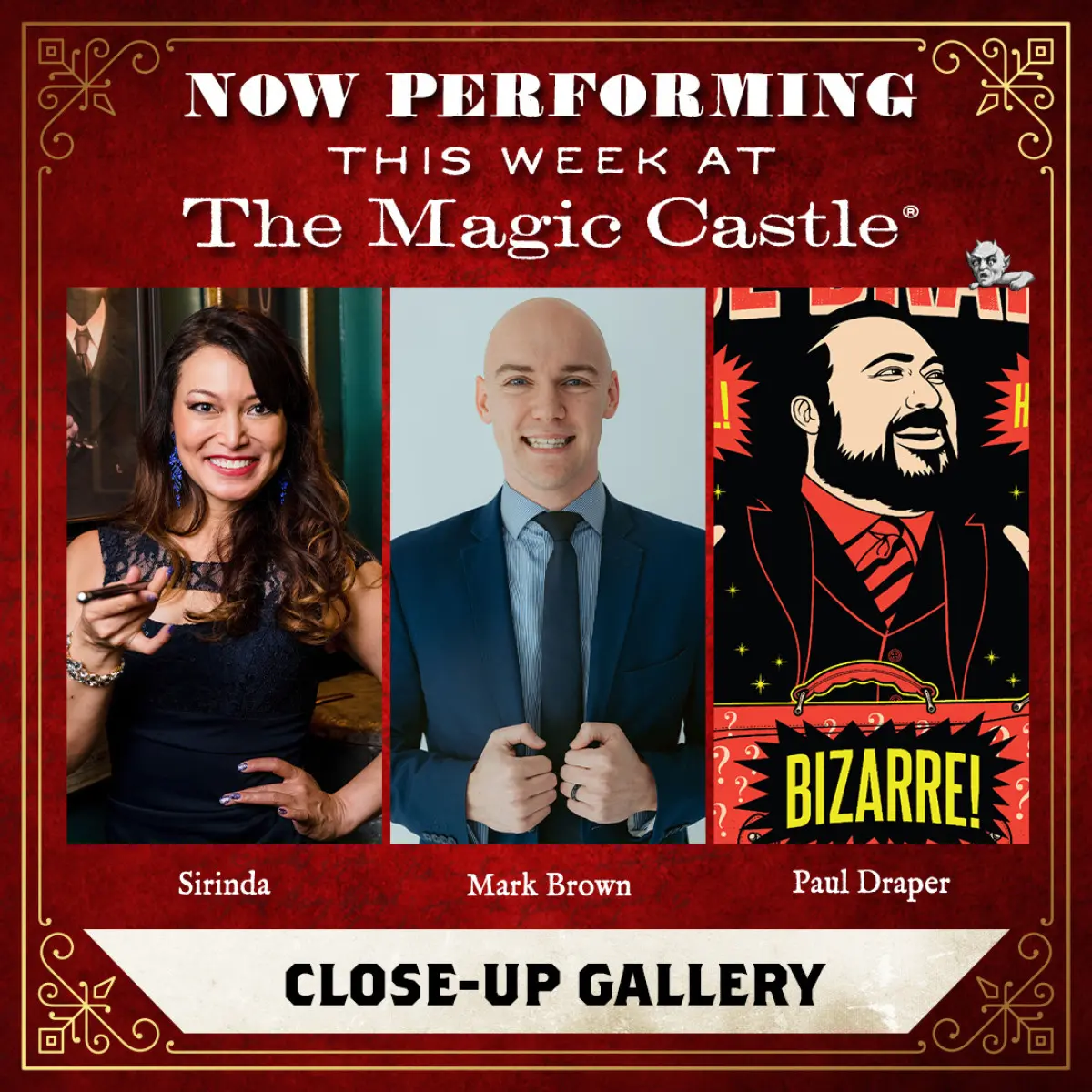 Hollywood Magic Castle Presents Live Magic Week Enjoy a week of live magic shows featuring close-up, mystery, and prestidigitation acts!