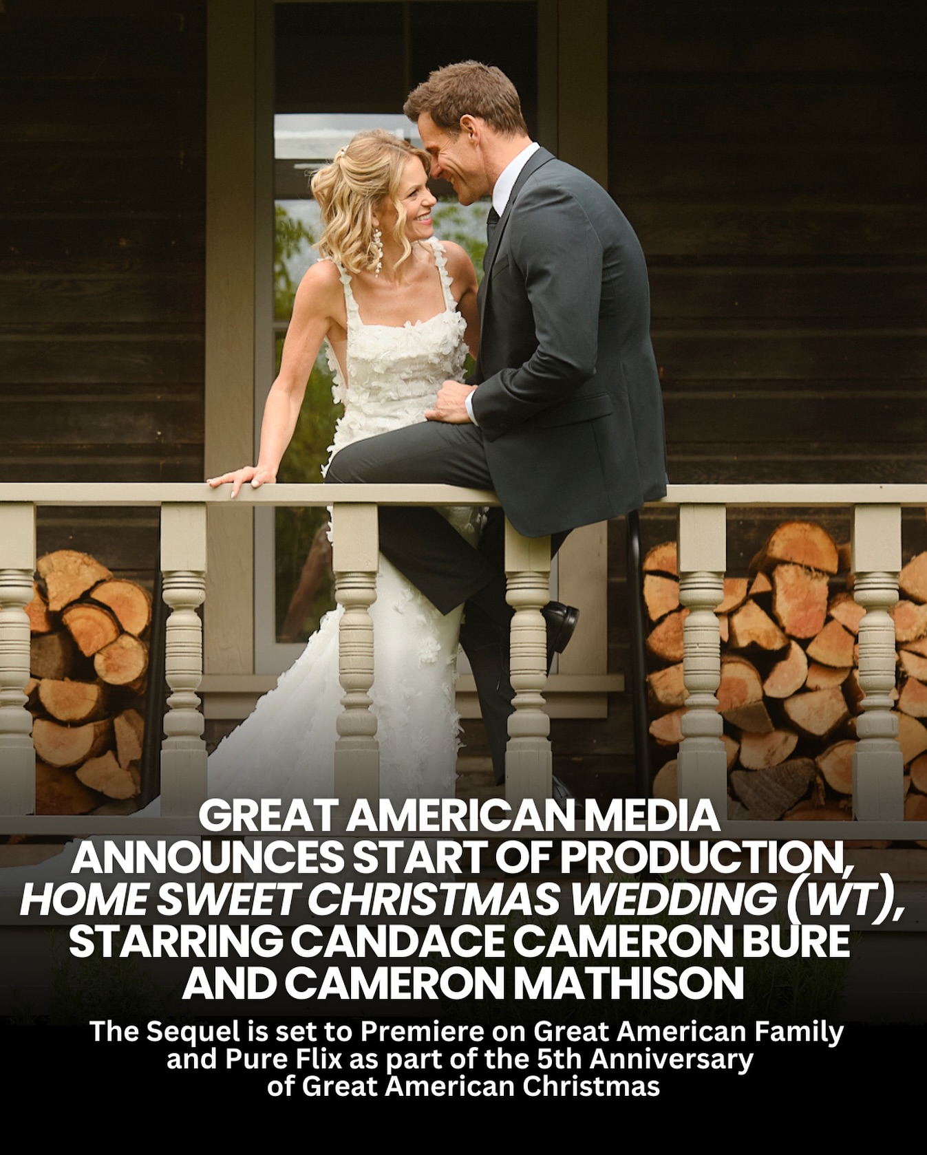 Home Sweet Christmas Wedding Brings Back Bure and Mathison Duet returns for festive romance sequel during Great American’s 5th Anniversary TV special
