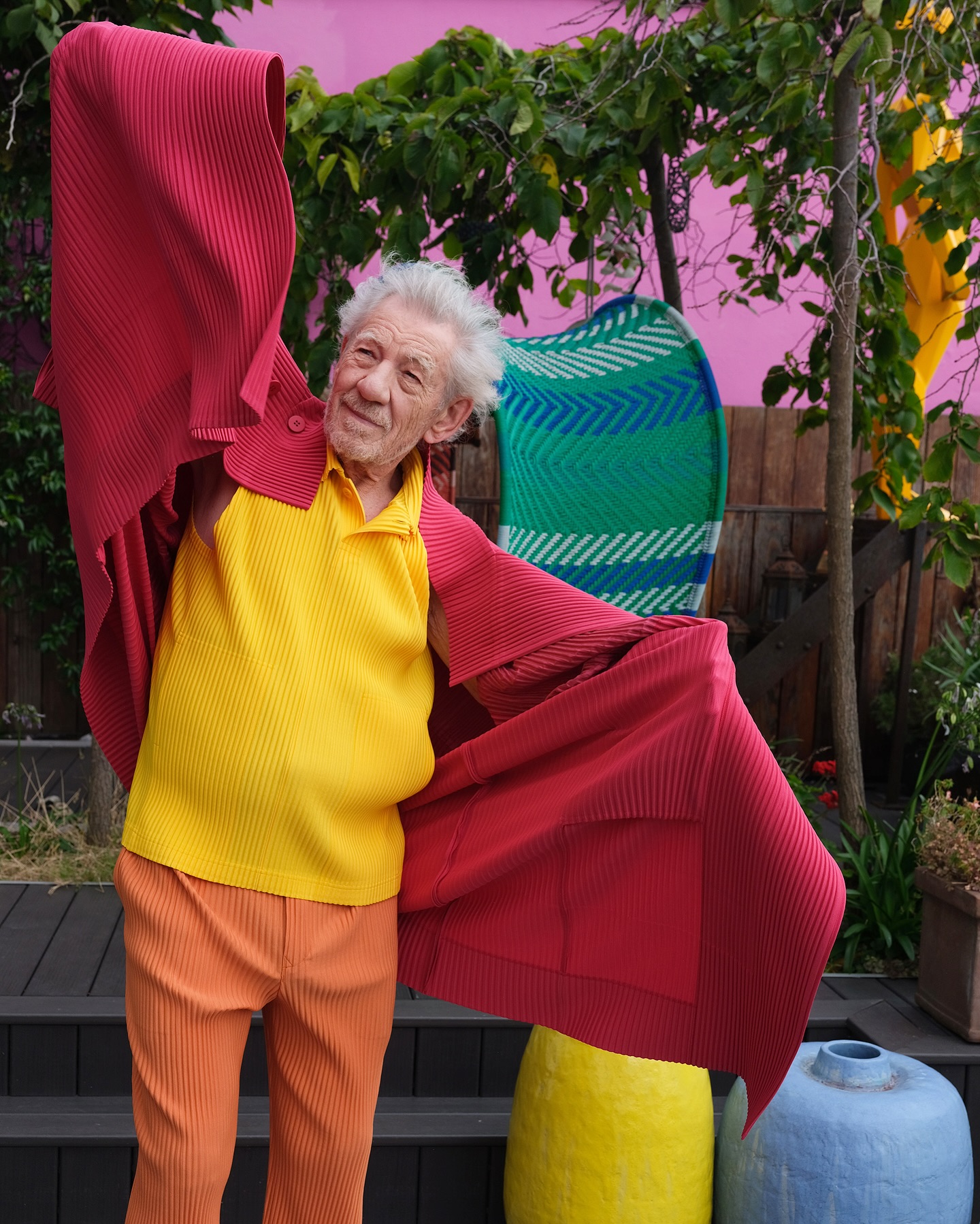 Ian McKellen Radiates In Vibrant Times Portrait
