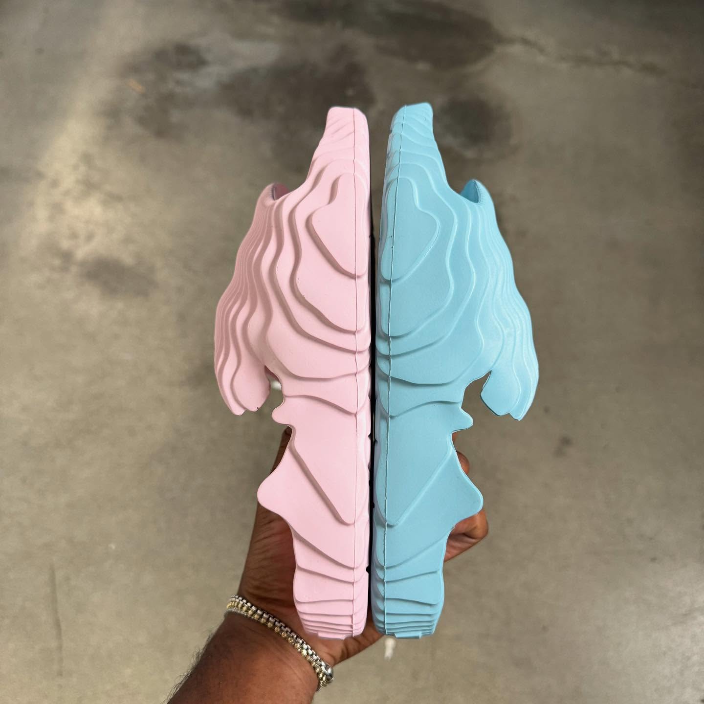 Ice Blue And Blush Pink Nami Slides Launch