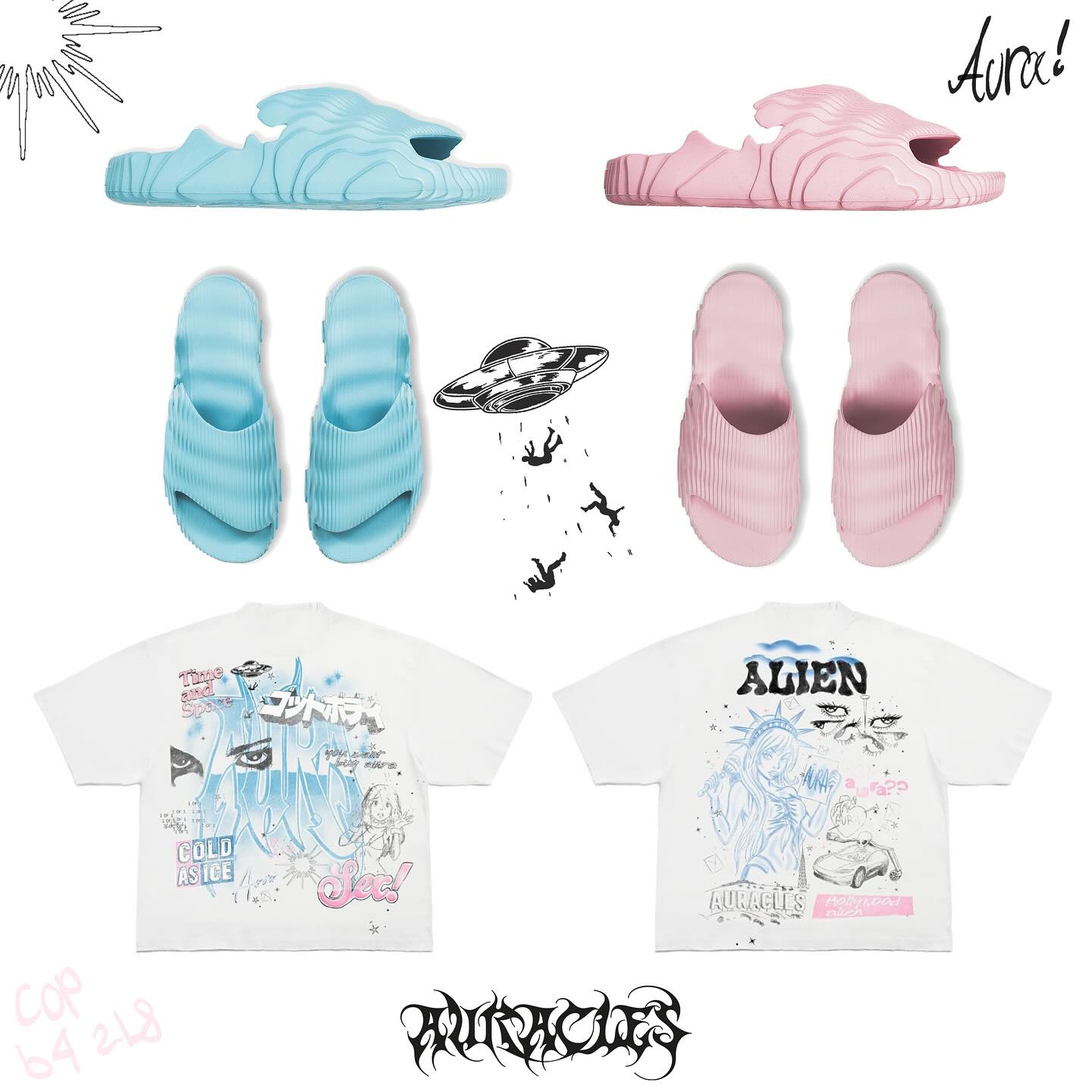 Ice Blue And Blush Pink Nami Slides Launch