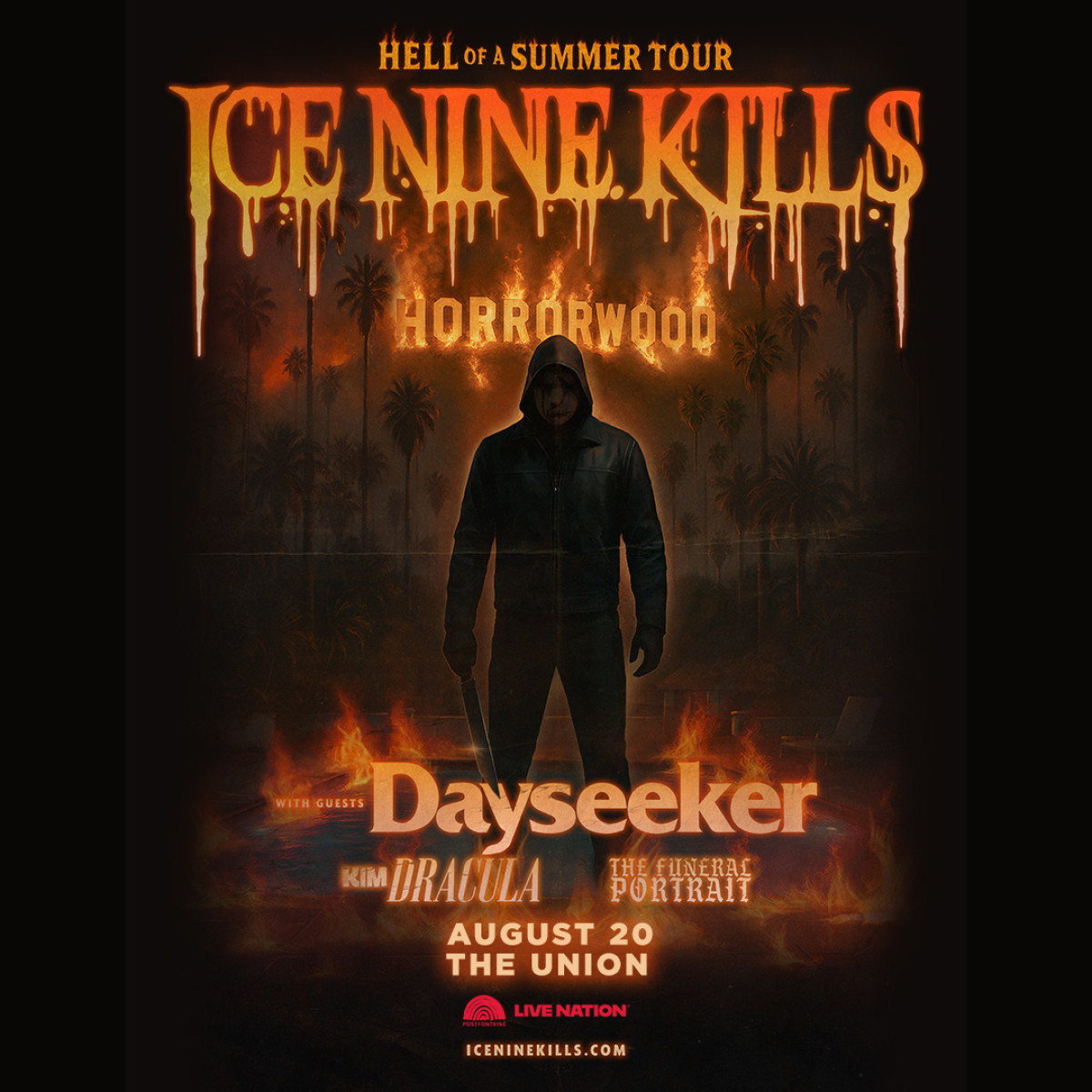 Ice Nine Kills Announces Hell Of A Summer Tour Prepare for an electrifying live show with Dayseeker, Kim Dracula, and The Funeral Portrait this summer!