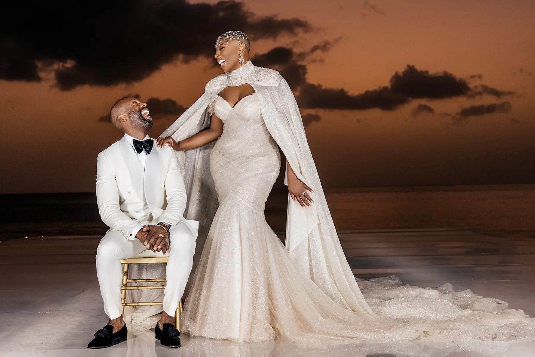 Iconic Grenada Wedding of Aisha Hinds & Silky Valente Stan Lo recalls a vibrant ceremony uniting cultures and romance on Grenada’s Silver Sands!.