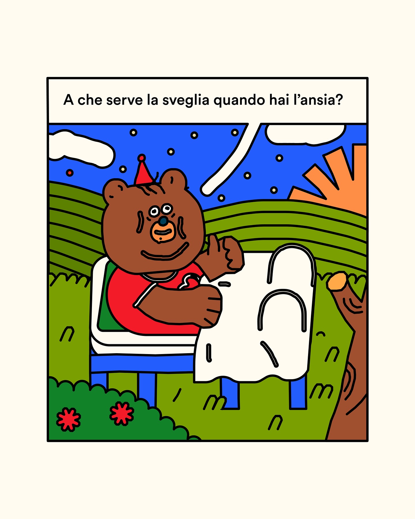 Illustrator Pokes Fun at the Biological Clock in New Meme Italian cartoon mockingly urges reflection on societal ticks and personal timing pressures