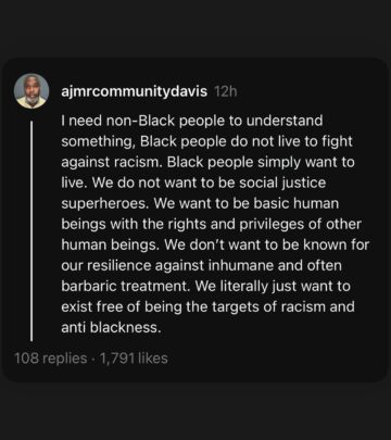 Independent Artist Speaks On Black Experience
