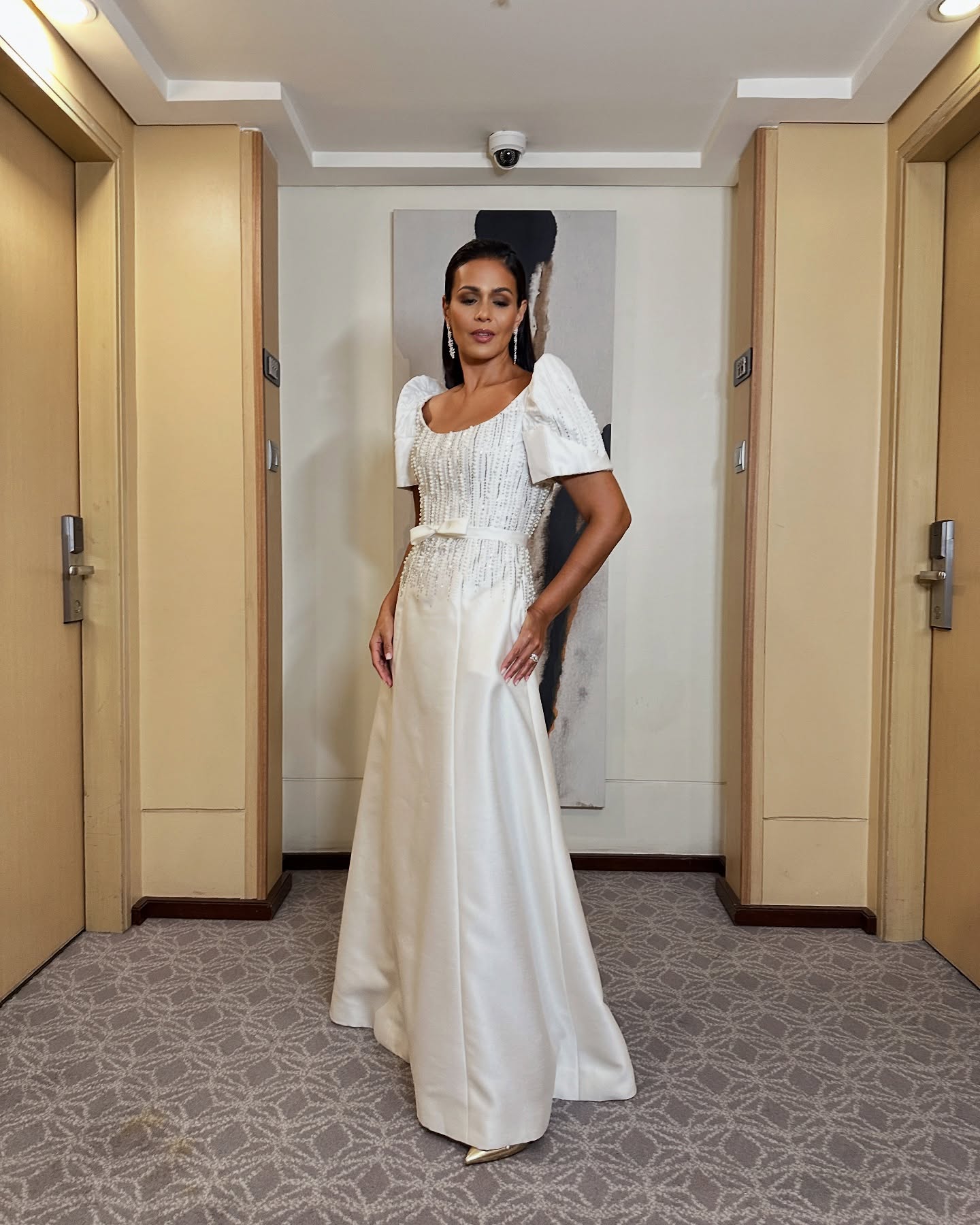 Iza Calzado Embraces Timeless Terno Elegance