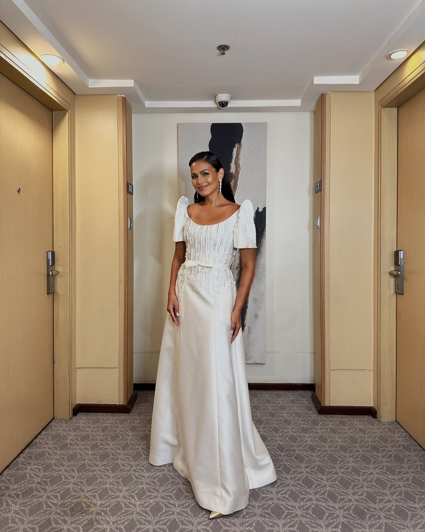 Iza Calzado Embraces Timeless Terno Elegance