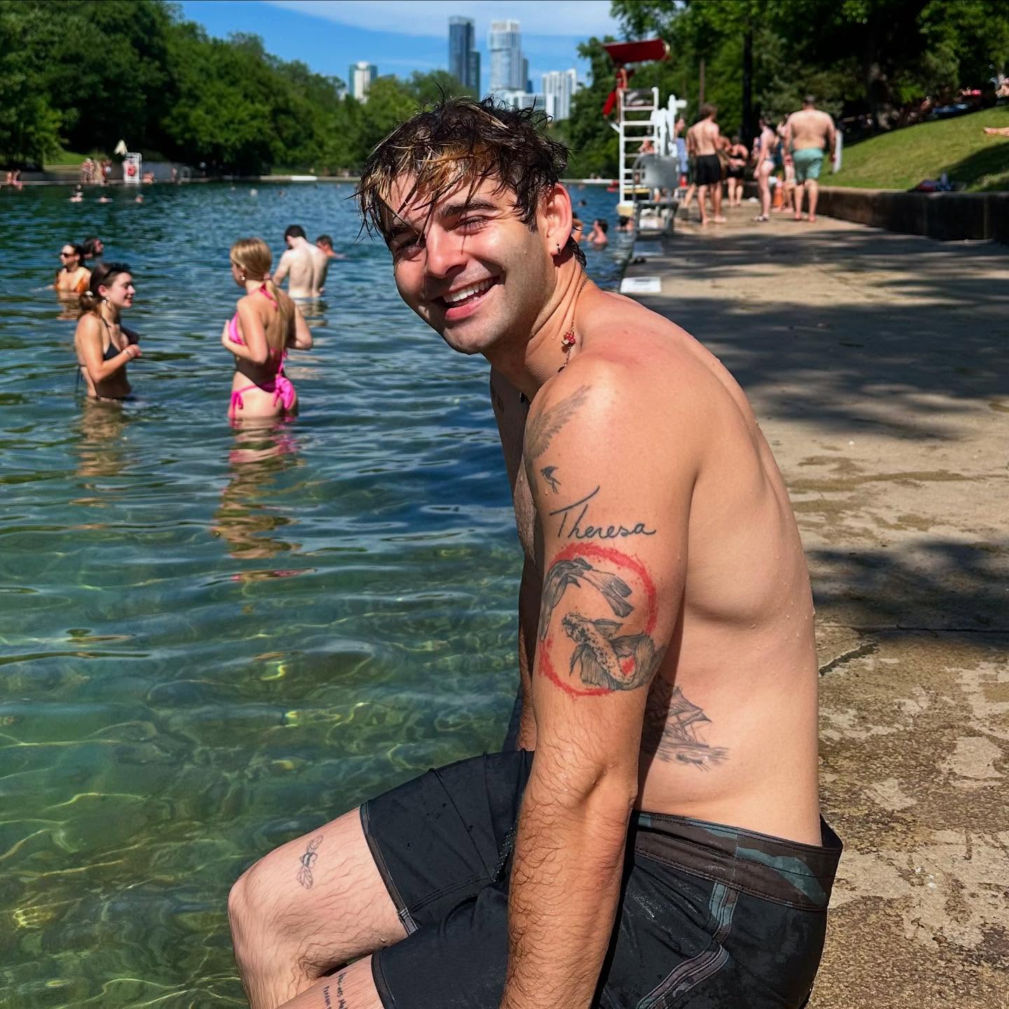 Jack Griffo captures Austin’s vibrant spirit while fully embracing a laid-back summer vibe.