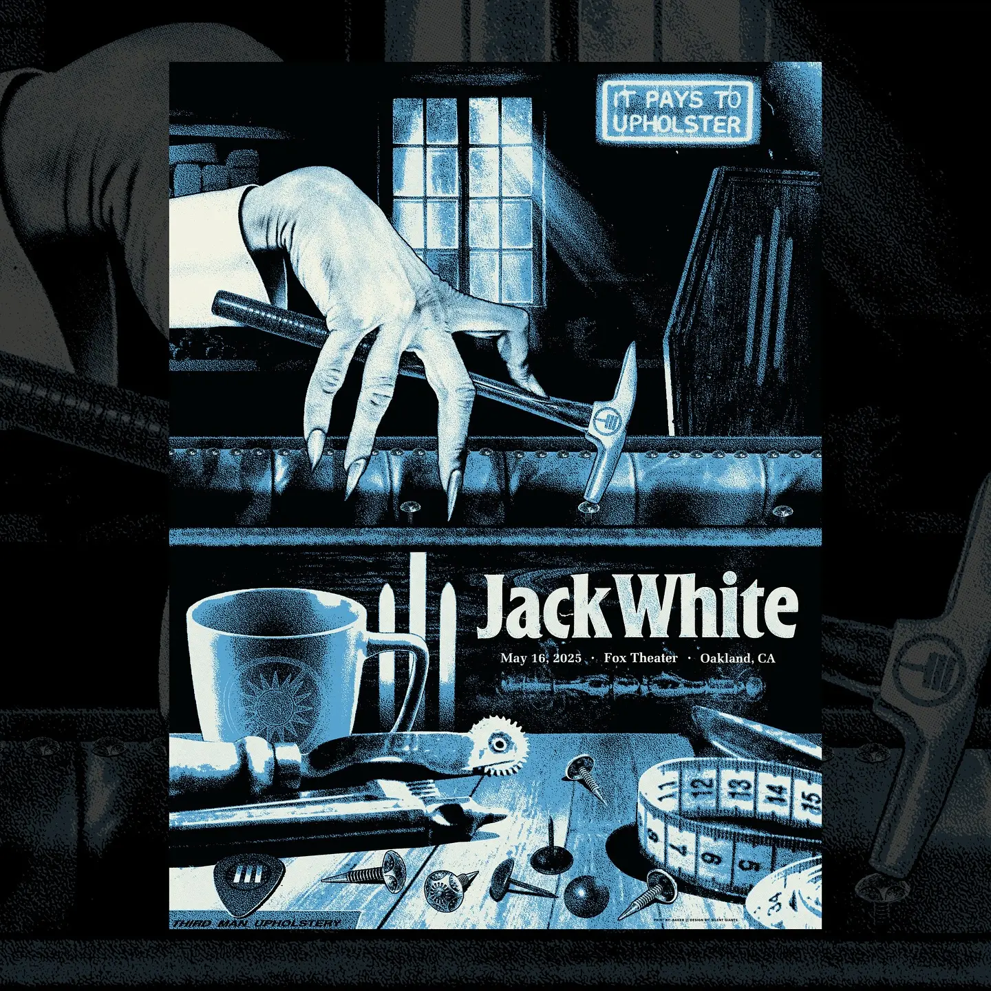 Jack White’s Oakland Poster Unveiled Unveiling a concert poster for Jack White’s Oakland show spotlighting bold design artistry.