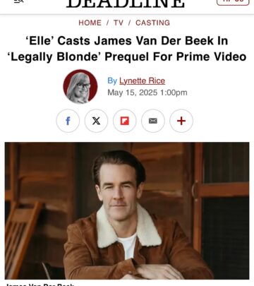 James Van Der Beek Returns With Legally Blonde Project
