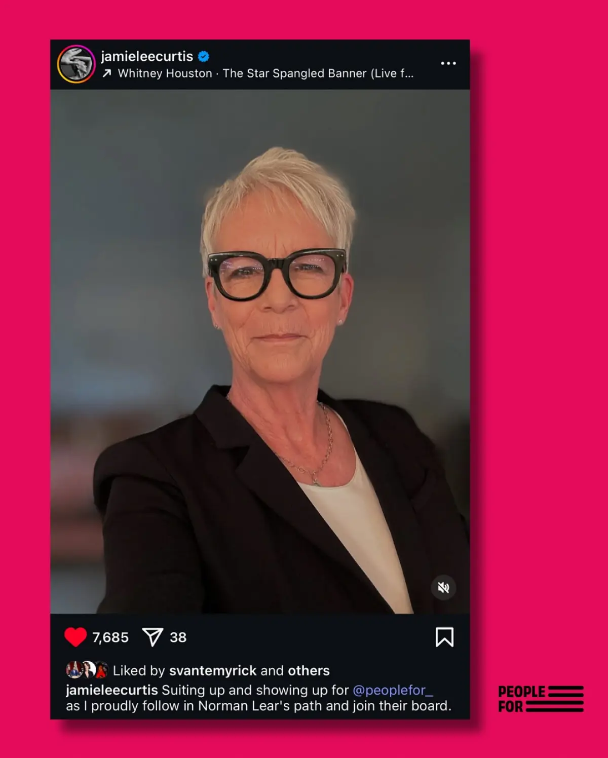 Jamie Lee Curtis Joins People For the American Way Board Hollywood icon brings activism, celebrity power to a vital national US democracy nonprofit