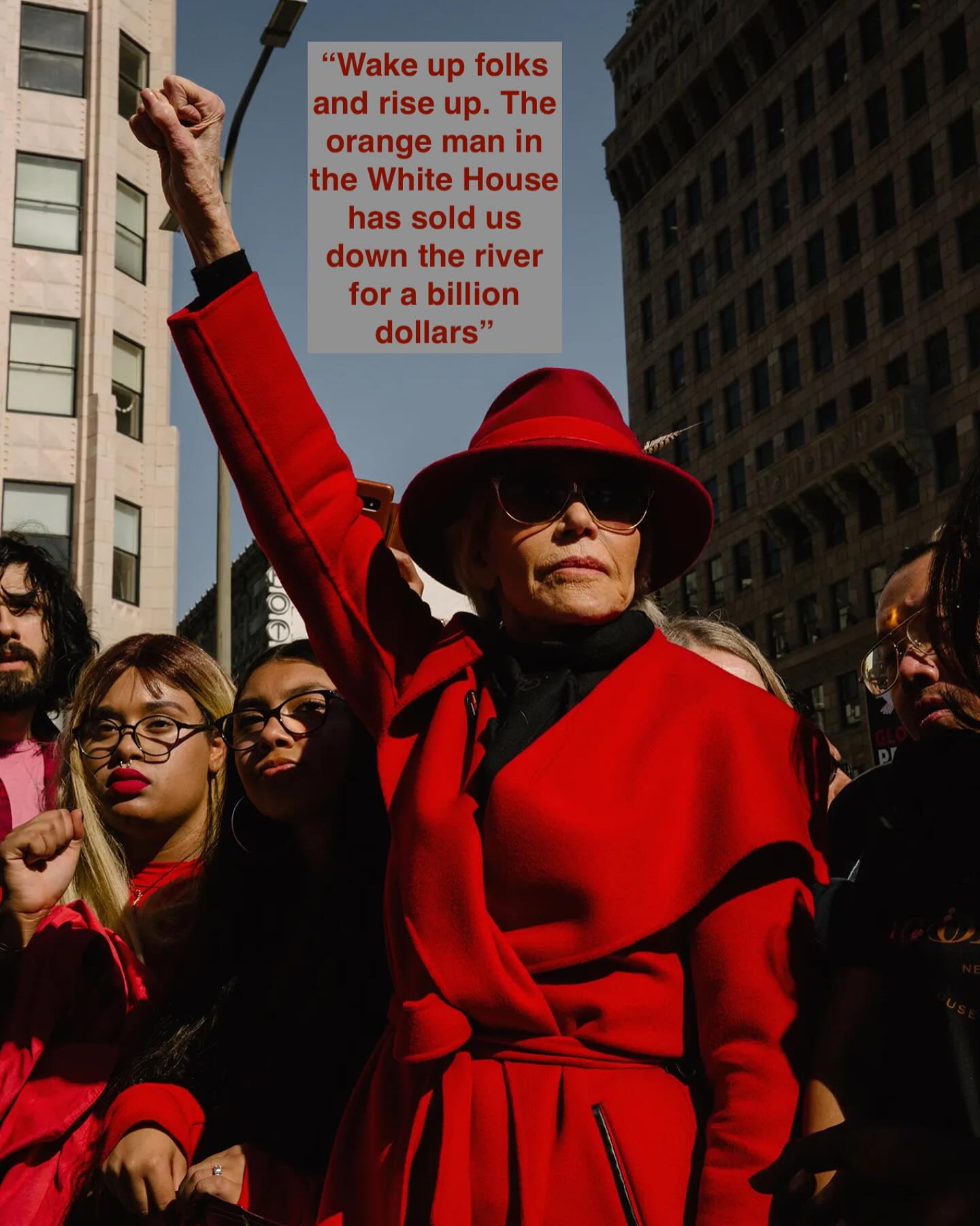 Jane Fonda Denounces Trump’s Climate Ignorance Fonda slams Trump’s fuel policy; fight for our planet’s survival with united bold action!!