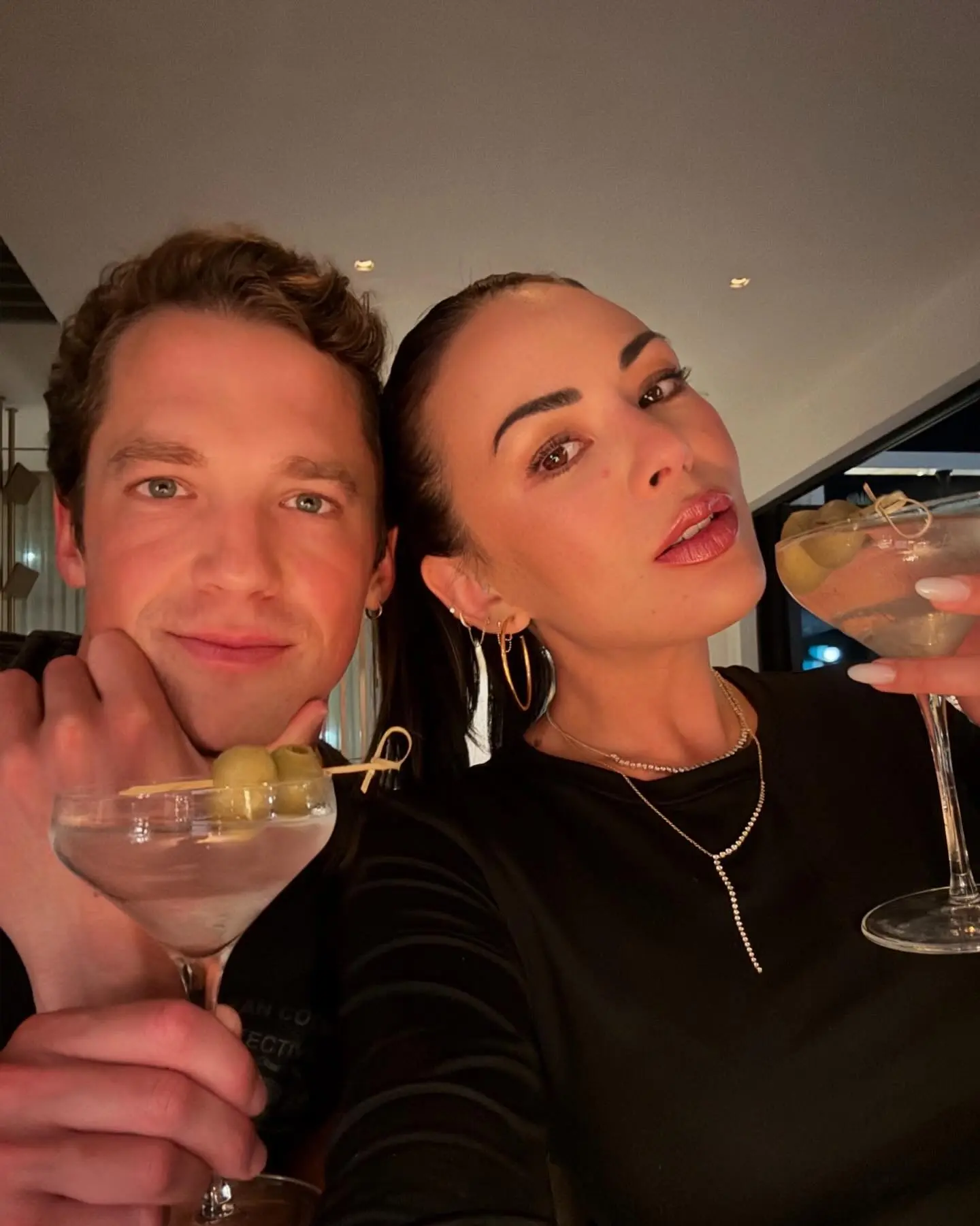 Janel Parrish Adopts Martini Girlie Vibe