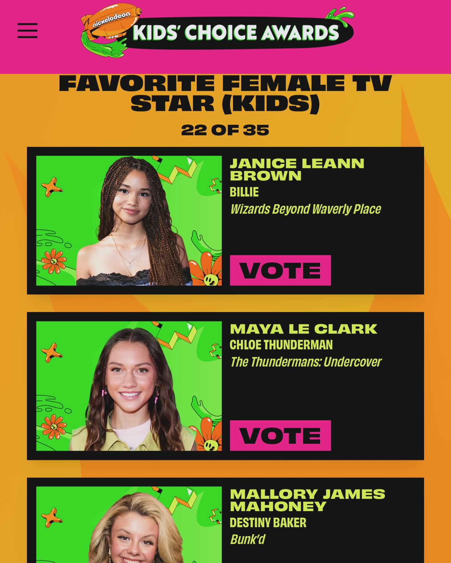 Janice Lee Ann Brown Urges Fans To Vote At Kids’ Choice Awards Disney star Janice Lee Ann Brown urges fans to vote, blending nostalgia with fun; vote now