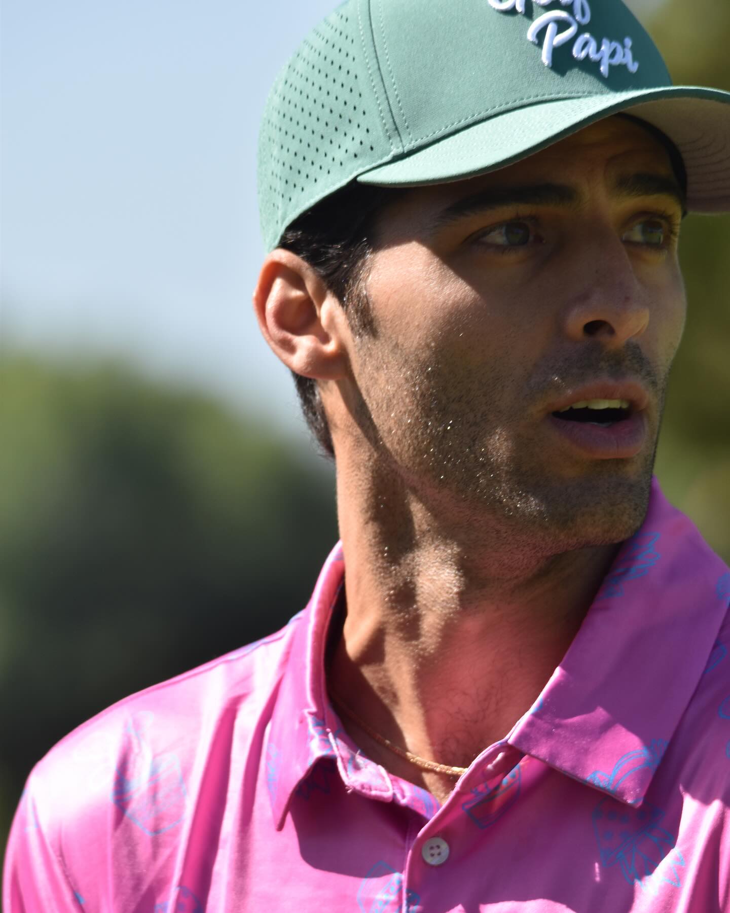 Jason Canela’s Pin Precision: A Day On The Greens Celebrity Jason Canela strikes playfully on green fairways with a precise, fun shot here!