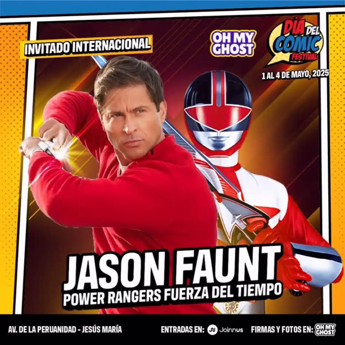 Jason Faunt Heads To Lima For Comic Festival Ranger star embarks on a journey to Lima, Peru for a vivid comic fest full of nostalgia!!?