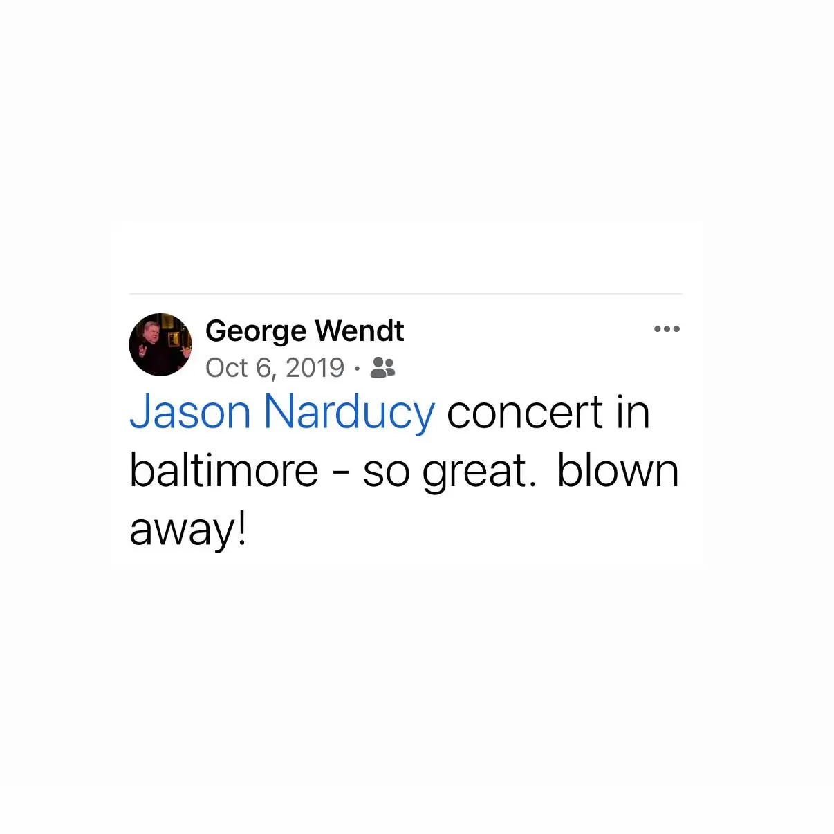 Jason Narducy Pays Tribute to Late Indie Rock Fan George Wendt