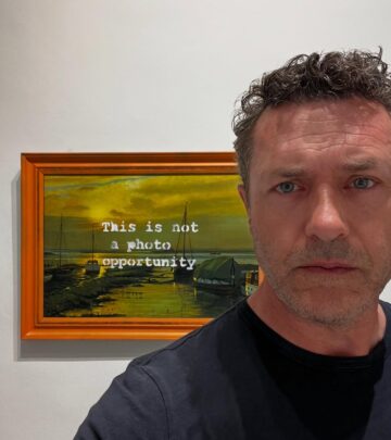 Acclaimed actor Jason O'Mara wows fans, posting echoing Banksy's rebellious art vibe now!!
