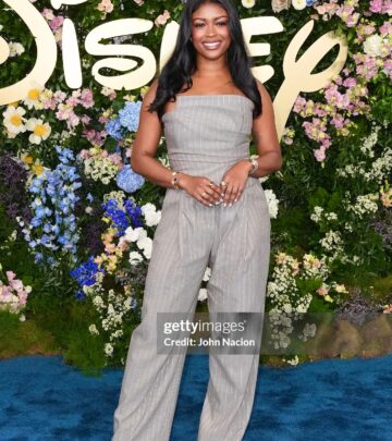Celebrity Javicia Leslie dazzles at Disney Upfront 2025 with bold style and playful flair | On Stage!