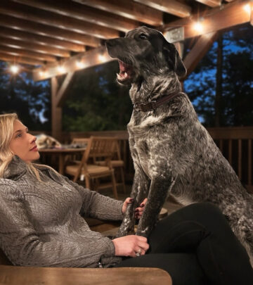 Celebrity actor Christian Lanz delights fans as his dog Jax performs a Neil Diamond medley.