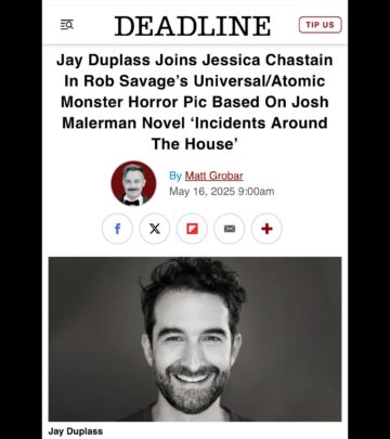 Jay Duplass Joins Jessica Chastain In Incidents Around The House