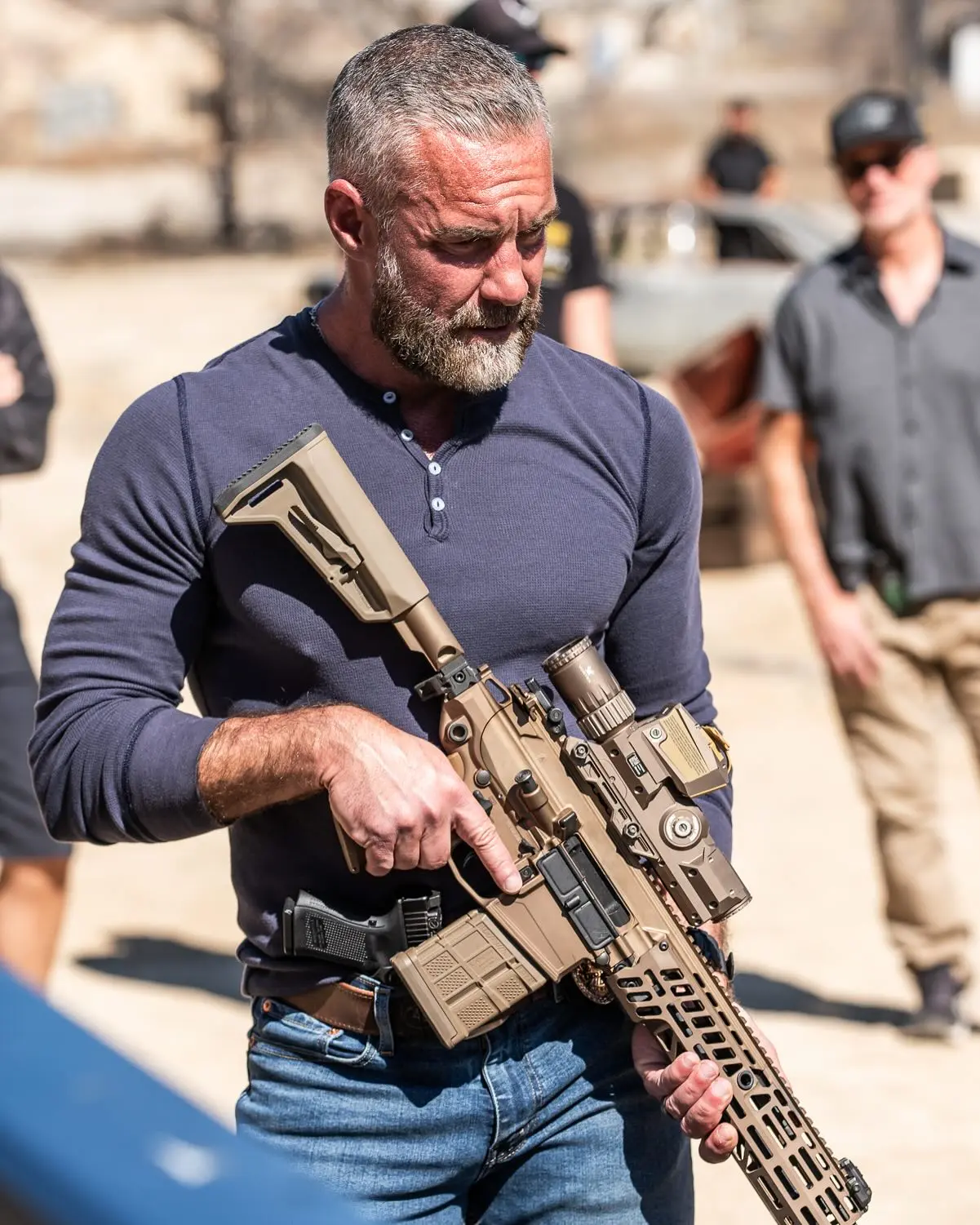 Jay Harrington Tests New Hardware For SWAT Innovative trials boost a fresh CBS SWAT episode airing Friday at 10 PM - Don’t miss it!!!