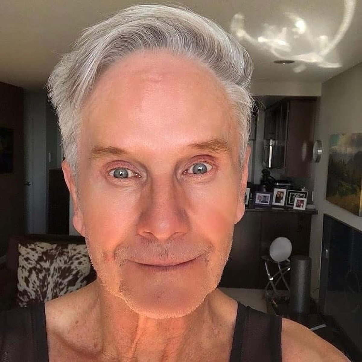 Jeffrey Byron Credits Guardian Angel in Instagram Post Actor unveils mysterious glow in social-media snap, captivating fans with celestial vibes!