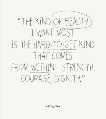 Empowering message resonates as Morrison reminds us that true beauty is forged by effort.!