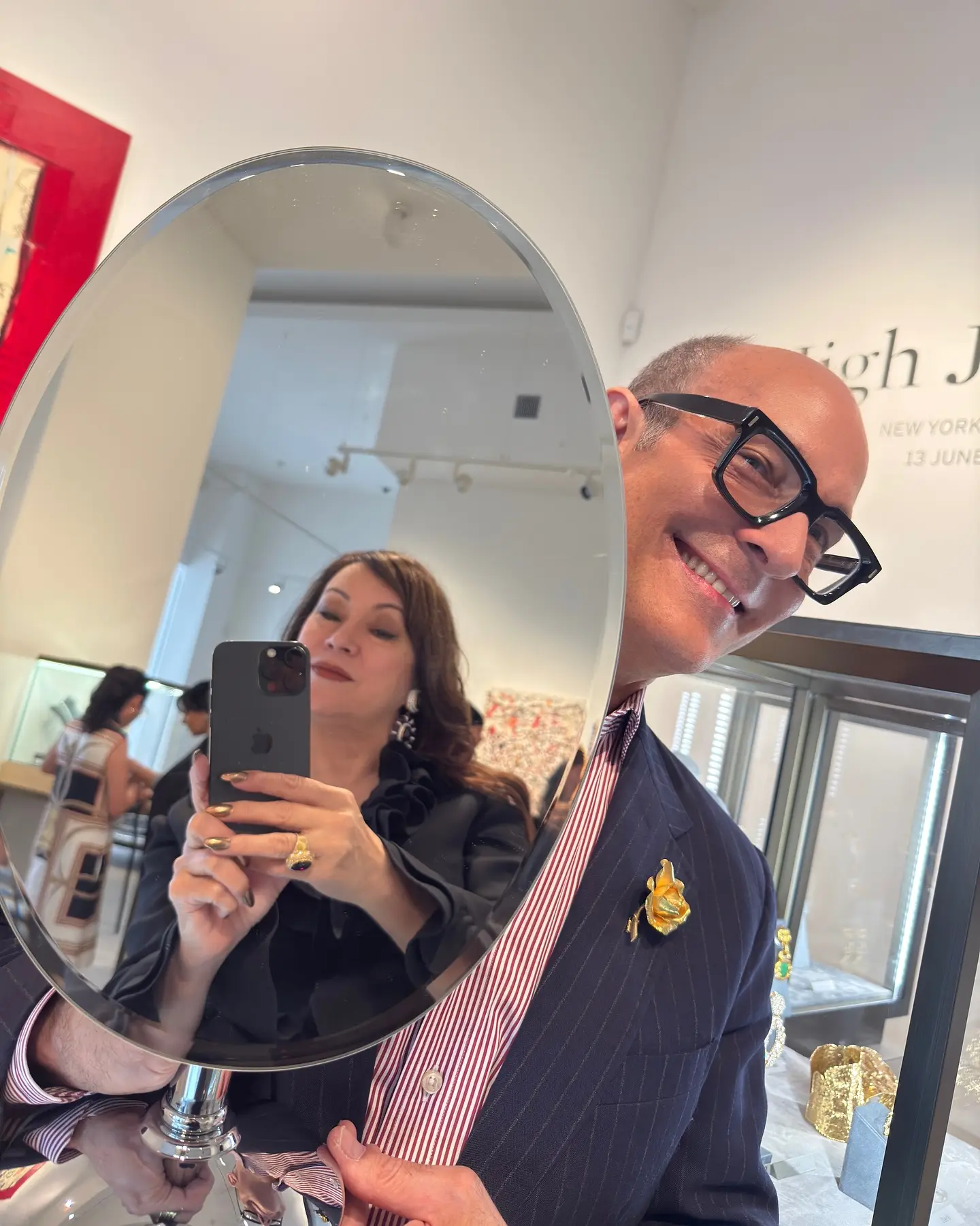 Jennifer Tilly Explores Art, Jewelry, And Rides at Sotheby's