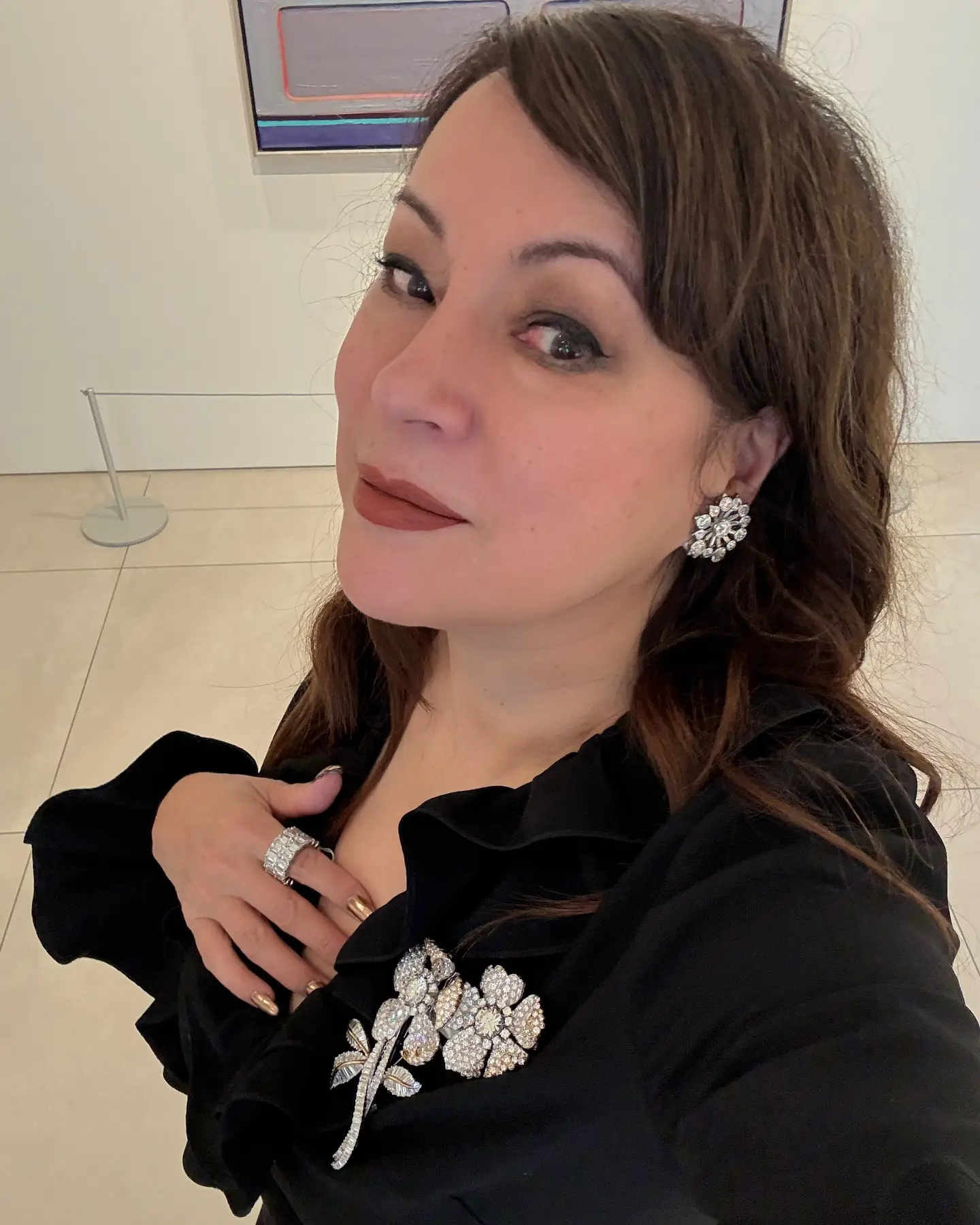 Jennifer Tilly Explores Art, Jewelry, And Rides at Sotheby's