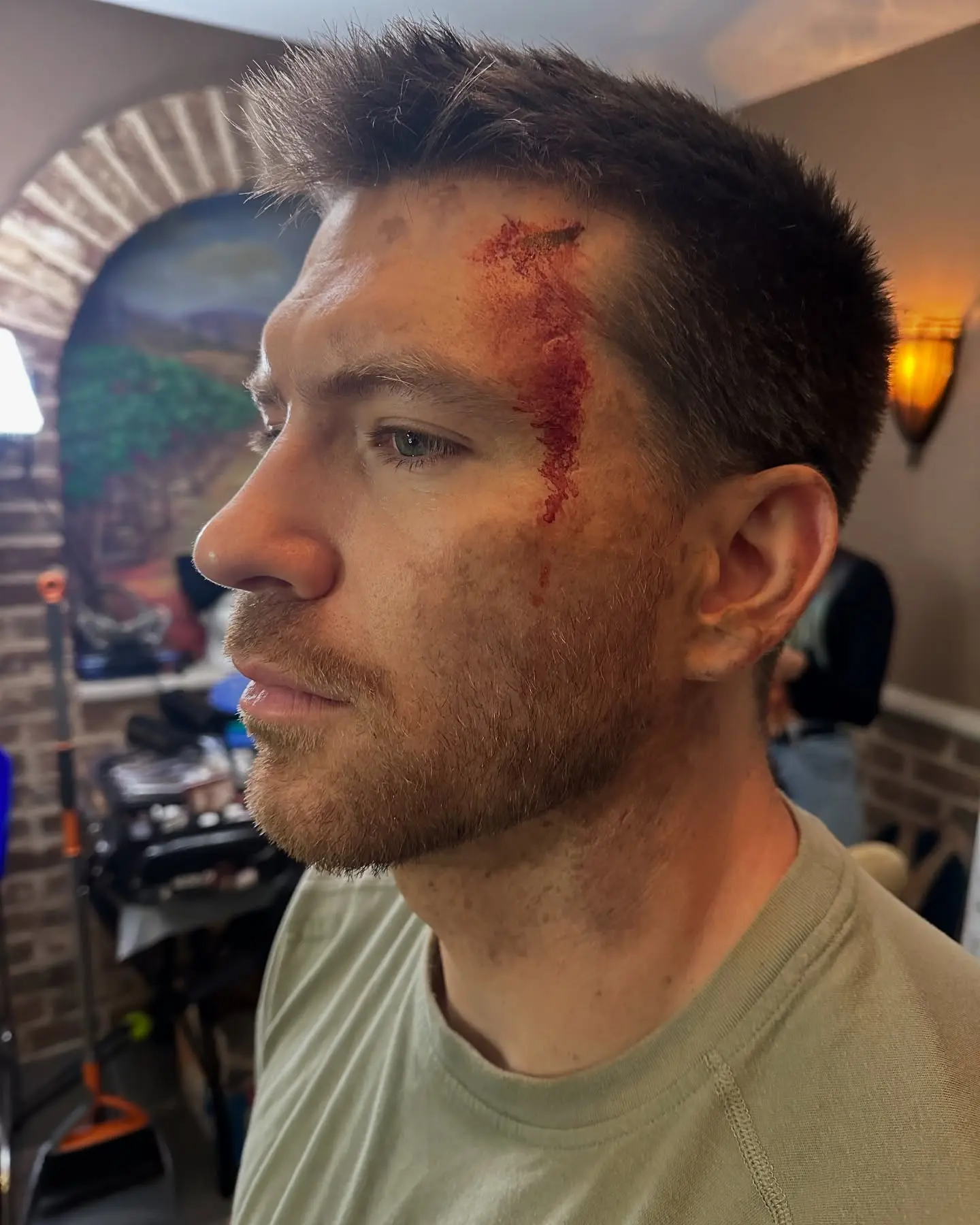 Jesse Kove Gets A Special FX Makeover On Set