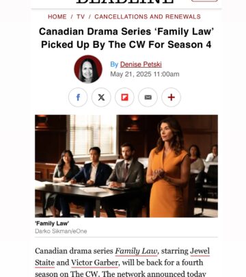 Firefly alum Jewel Staite gives fans an inside look at her return to the hit legal drama!!