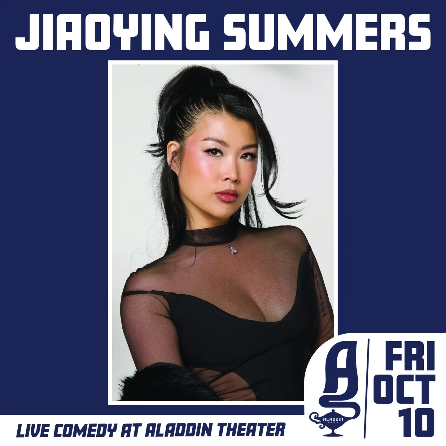 Jiaoying Summers Brings Dark Humor At Aladdin Theater Celebrated comedian Jiaoying Summers delivers unfiltered dark humor on her new tour date.!
