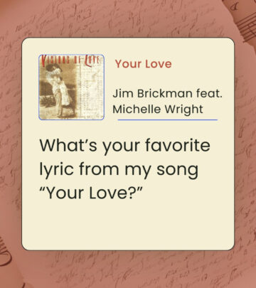 Jim Brickman ignites fan talk with his new lyric query on Instagram this Fan Friday ASAP!!