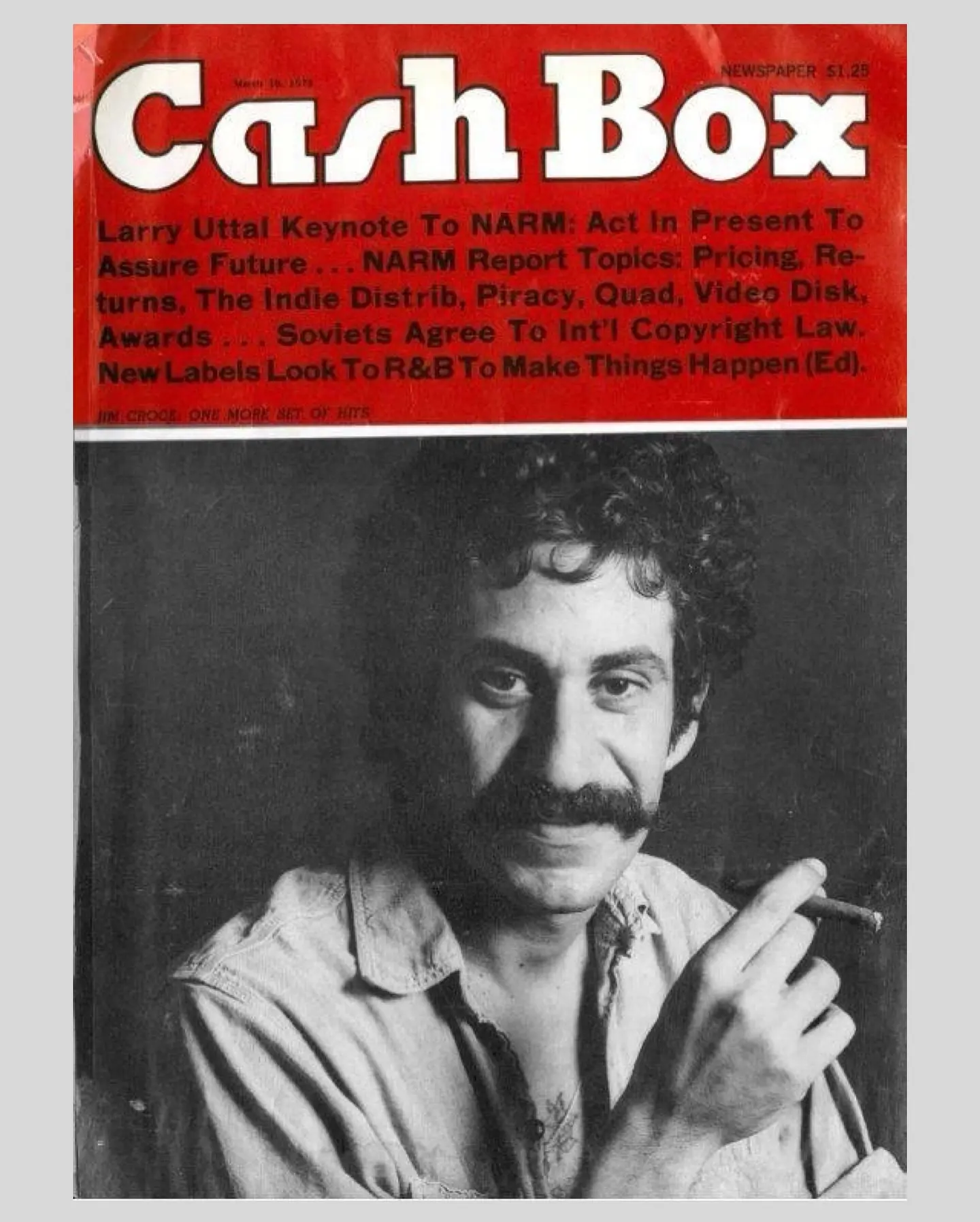 Jim Croce Graces Cash Box Cover in March 1973 Singer-songwriter’s milestone feature highlights rise to fame with soulful hits and tunes.