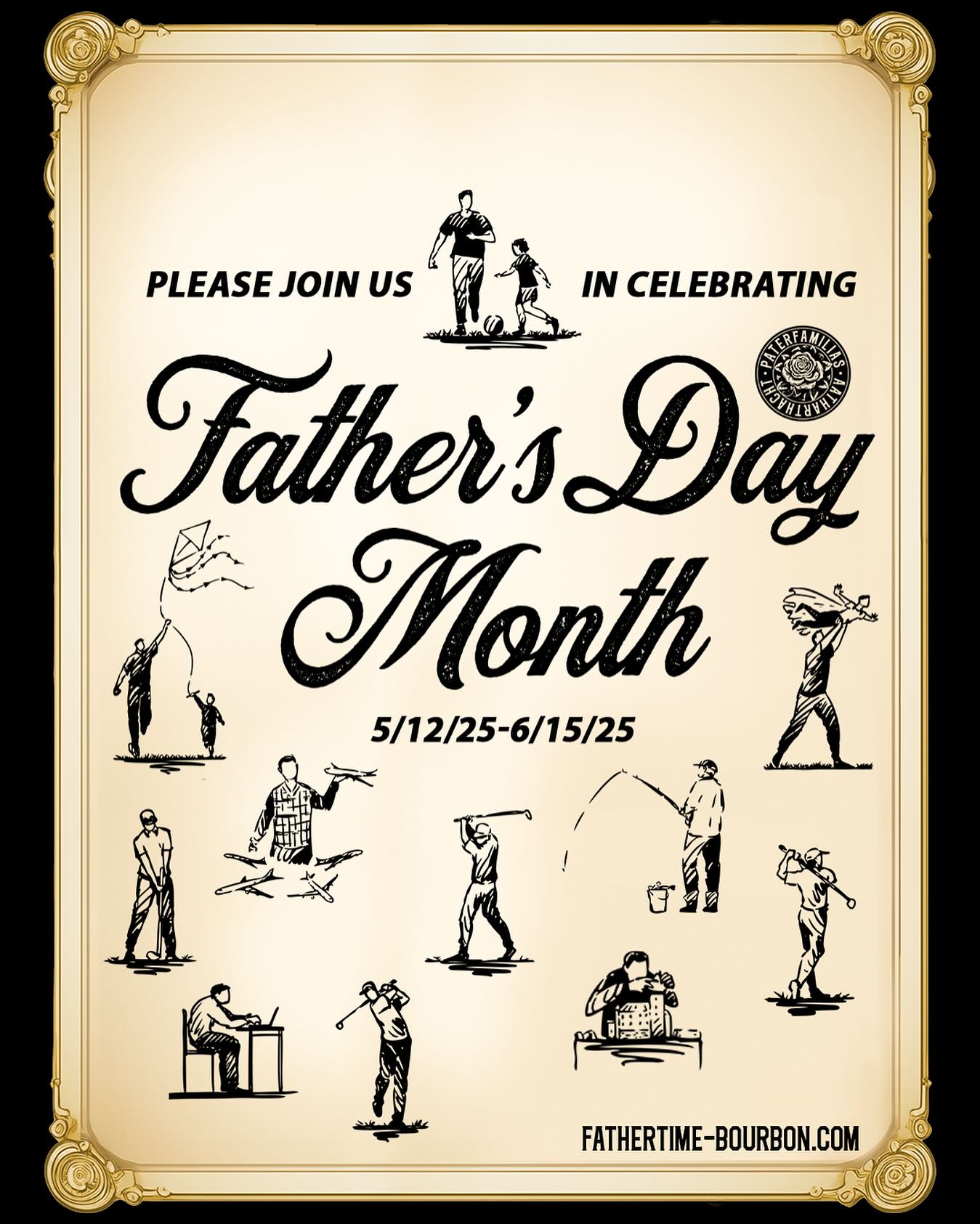 Comedian Jim Gaffigan ushers in a month of fatherly cheers with a classy bourbon salute!!