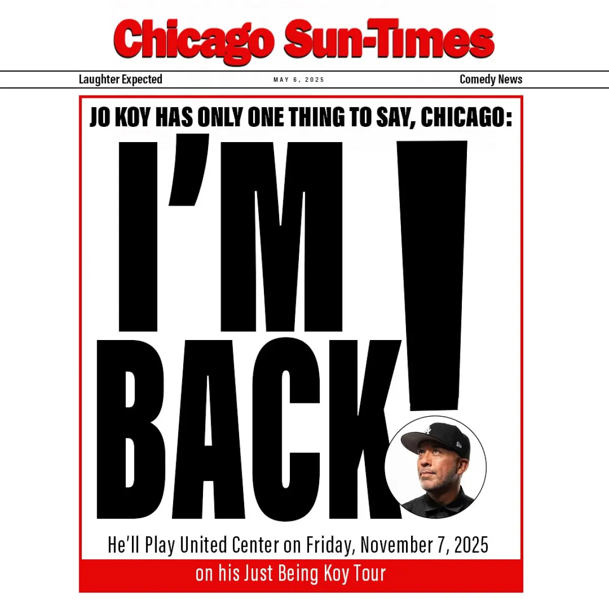 Jo Koy charms Chicago audience at United Center, mixing sharp wit with memorable humor.!!!
