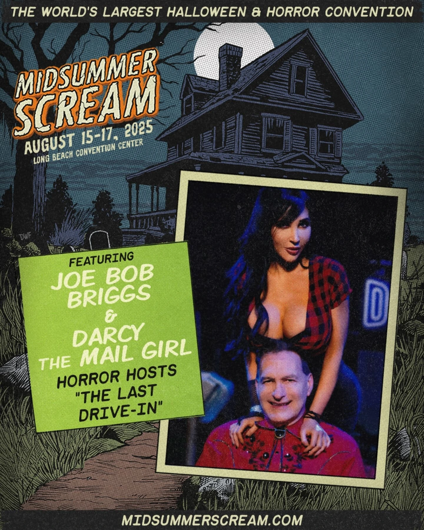 Experience timeless horror charm with iconic hosts, insightful commentary, and fan meetups.