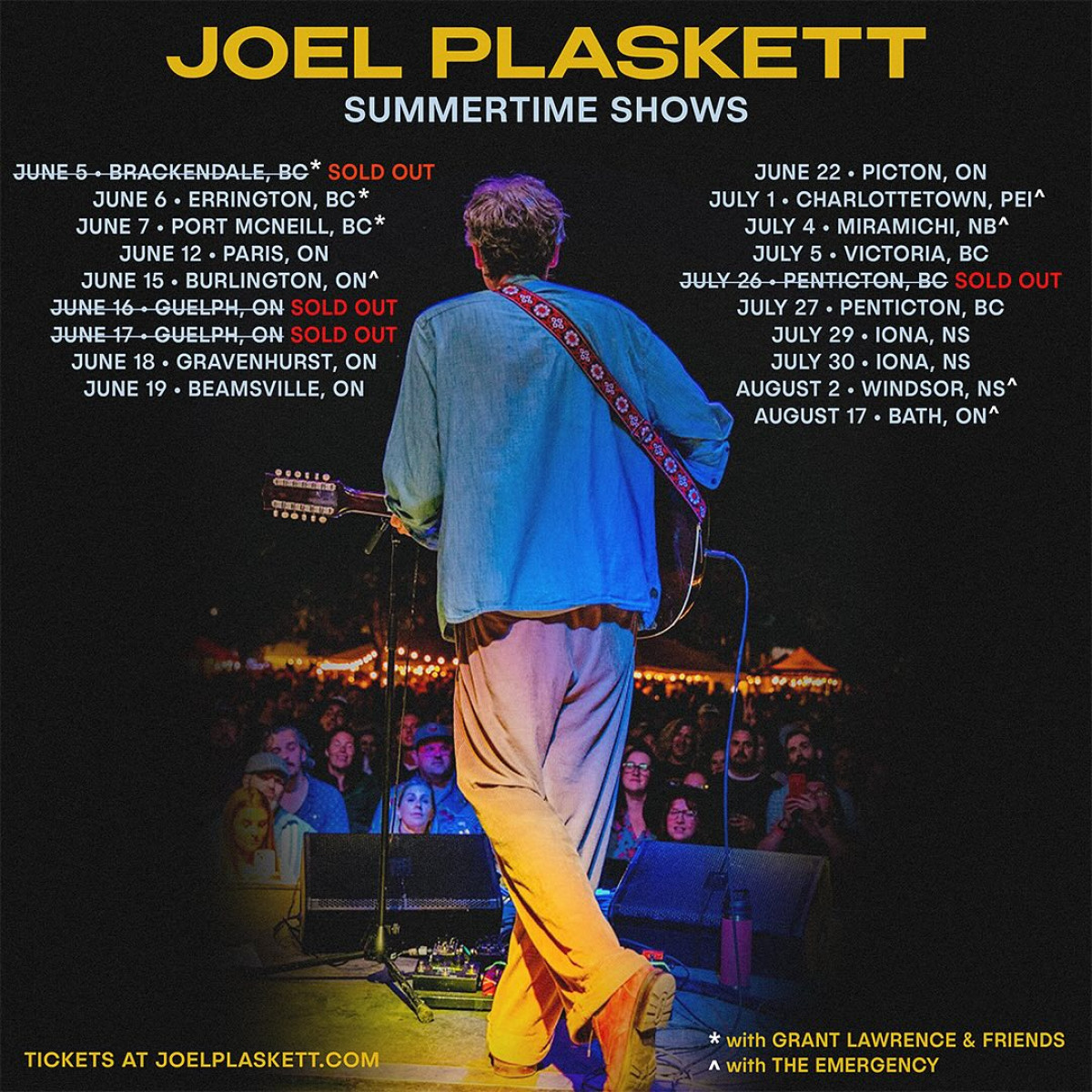 Joel Plaskett Announces Summer Tour & Live Shows Joel Plaskett Set To Ignite The Summer With Live Shows Solo And With The Emergency In CA!!