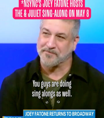 Joey Fatone Hosts Broadway Sing-Along Event