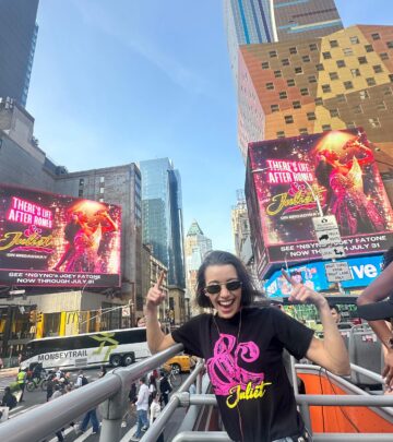 Joey Fatone Lights Up Broadway With & Juliet Return